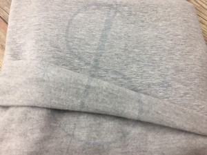 Dzianina dresowa drapana szary melanż