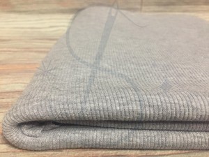 Ściągacz prążek ciemny szary melanż  szer 120