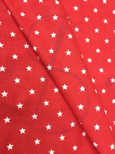 Czerwone gwiazdeczki   - tkanina bawełniana (1)