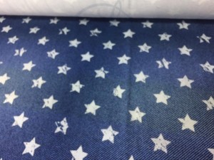 Jersey druk cyfrowy - gwiazdki na jeansie  J1