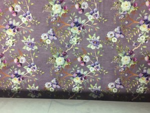 Bukieciki fioletowe - Jersey druk cyfrowy   J1