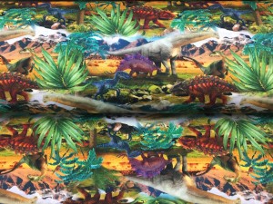 Dinozaury - Jersey druk cyfrowy Jh2 pełnowartościowe 0,48m