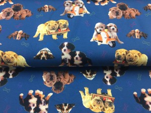 Szczeniaczki  - Jersey druk cyfrowy  Jh2