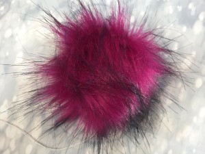 Pompon  magenta  10-12cm 