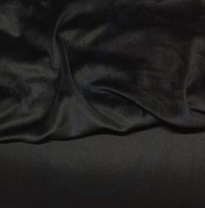 Welur elastyczny czarny