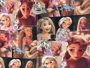 c1 Roszpunka - Dresówka pętelka druk cyfrowy  