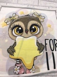 P3 Słodziaki - Sowa z gwiazdką  -  Panel jersey S  43/57 