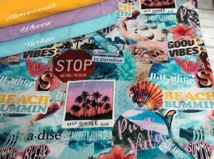 Wakacyjny kolaż - Jersey druk cyfrowy  J1 