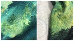 Dzianina pikowana ,  pikówka las zielony