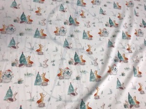 Jp2  sw - Lisek z choinką  - polski jersey , druk cyfrowy   