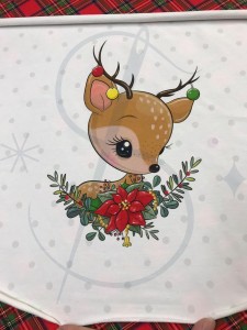 P5 Jelonek gwiazda betlejemska -  Panel dresowy L 60x70cm +- 2cm   