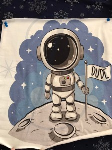 P5 Kosmonauta  -  Panel dresowy mini   29x35cm +- 2cm 