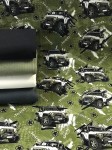 C1  Jeepy khaki   -  Dresówka  pętelka druk cyfrowy  
