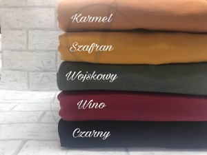 Dzianina dresowa drapana wino