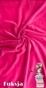 Welur elastyczny fuksja