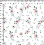 Dzianina PRĄŻEK  SOFT  różyczka mała