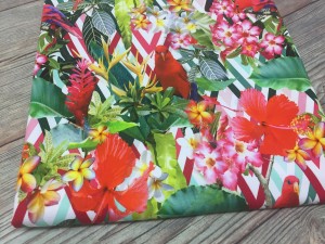 Dresówka pętelka cyfrowa papugi