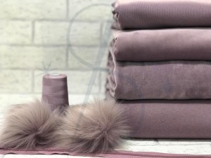 Dzianina dresowa 240g - brudny fiolet  -PK01 (1)