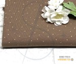 Ściągacz prążek złote kropeczki orzech -   szer 120  