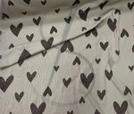 Ściągacz prążek Amore beż kokosowy  -   szer 120  