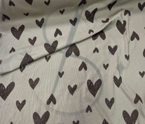 Jersey druk  - Amore kokosowy beż 200g   J1 