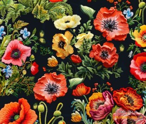 C1  Maki -  Dresówka  pętelka druk cyfrowy  