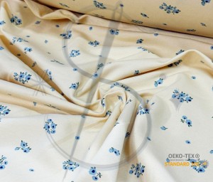 Dresówka pętelka żółte  kwiatuszki - Dw240   