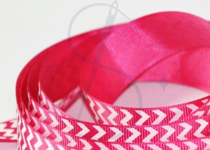 Zygzak różowy - tasiemka rypsowa  