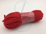 sznurek bawełniany 5mm - czerwony